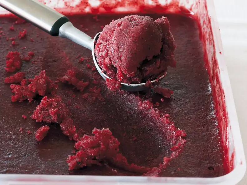 Beerensorbet