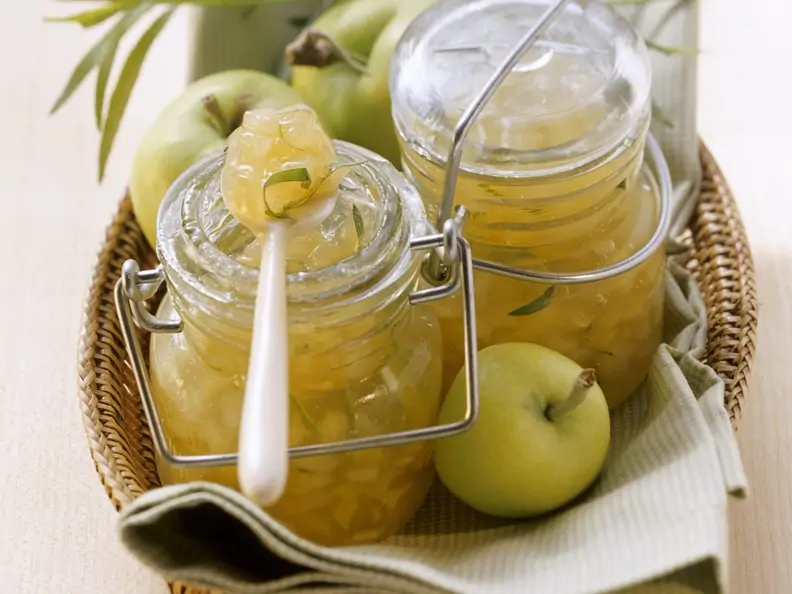 Apfel-Birnen-Marmelade mit Estragon