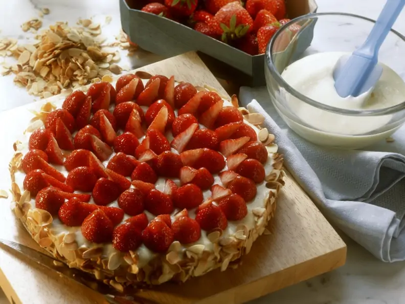 Erdbeer-Mandel-Kuchen