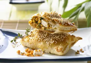 Tofu-Linsen-Taschen