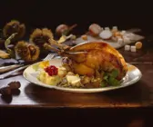 Fasanenbraten mit Maroni und Kartoffelbrei