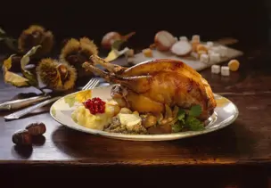 Fasanenbraten mit Maroni und Kartoffelbrei