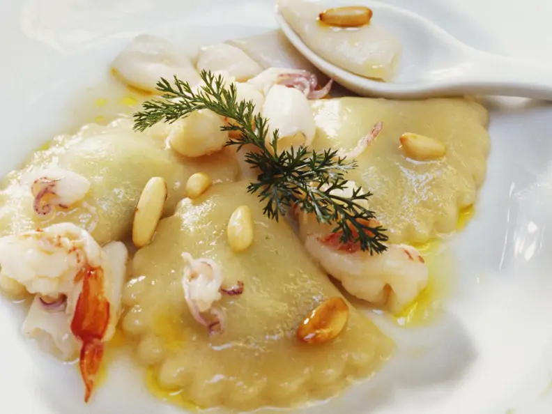 Ravioli mit Meeresfrüchten