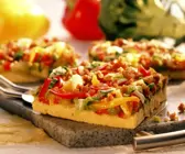 Polenta-Paprika-Pizza