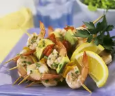 Shrimps-Avocado-Spieße