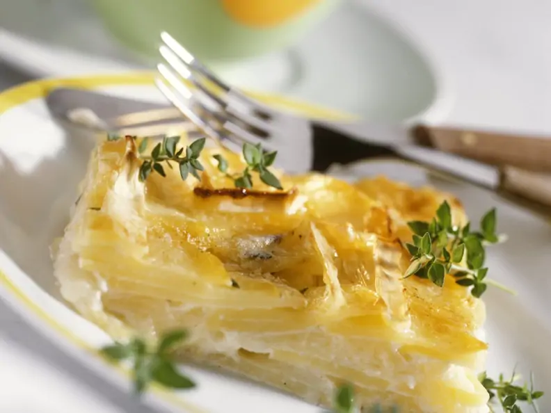 Kartoffelgratin mit Apfel