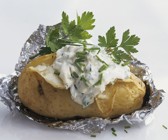 Folienkartoffel mit Kräuterquark