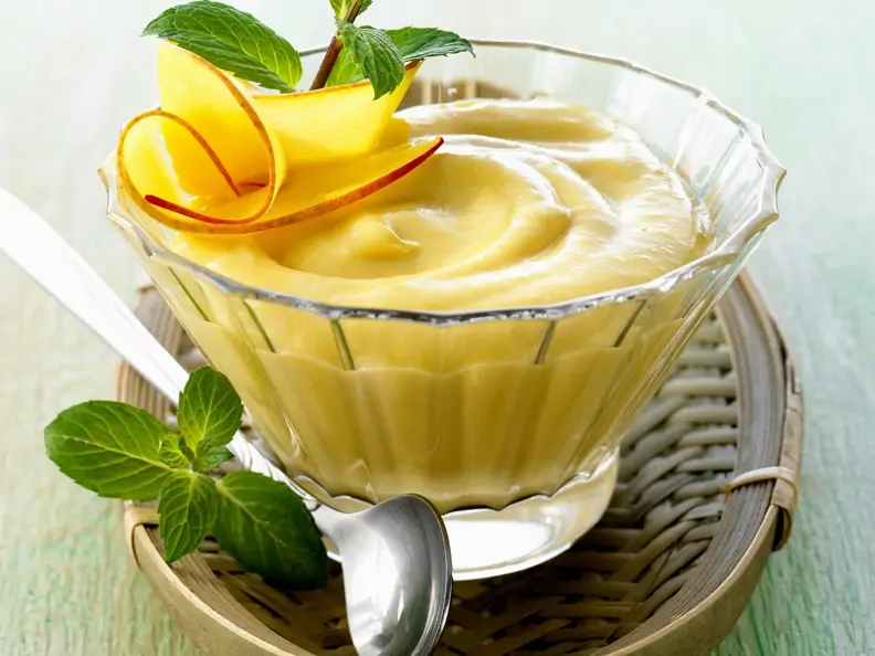 Mangocreme auf asiatische Art