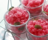 Rhabarbersorbet