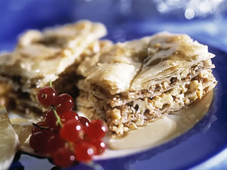 Nusskuchen auf türkische Art (Baklava)