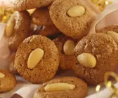 Schokoladenmakronen mit Mandeln