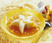 Hirsepudding mit Fruchtsoße