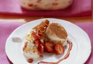 Erdbeer-Tiramisu ohne Ei