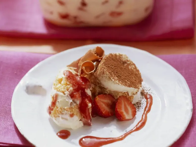 Erdbeer-Tiramisu ohne Ei