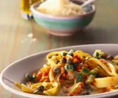 Pasta mit Linsen und Kapern