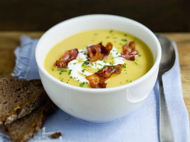 Kartoffelsuppe mit Bacon