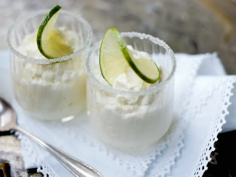 Joghurtcreme mit Limette
