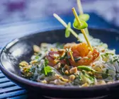 Nudelsalat mit Garnelen