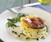 Ziegenkäse-Soufflee mit Schnittlauch
