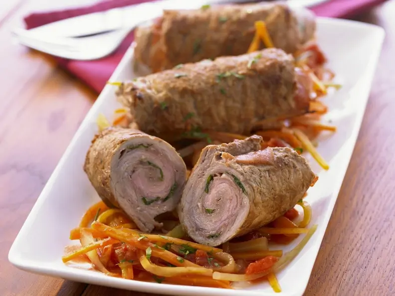 Kalbfleischrouladen auf italienische Art