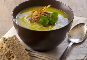 Cremige Lauchsuppe