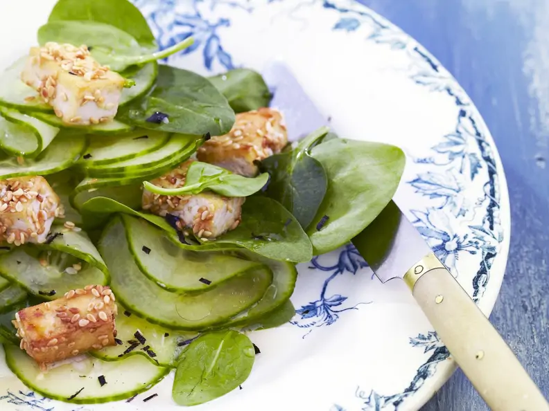 Veganer Gurkensalat 