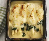 Pfannkuchenauflauf mit Spargel