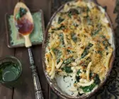 Nudel-Spinat-Gratin