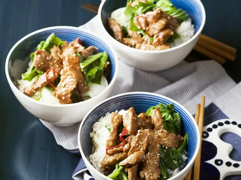 Schweinefleisch asiatisch