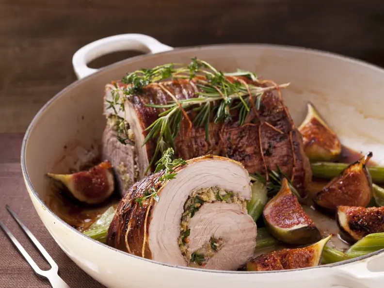 Putenrollbraten mit Feigen