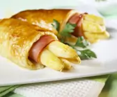 Spargel mit Schinken im Blätterteig