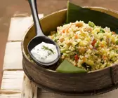 Hirse-Taboulé mit Joghurtcreme