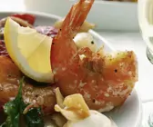 Gegrillte Shrimps mit Knoblauchmayonnaise