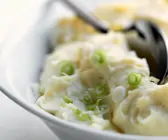 Kartoffelbrei mit Lauchzwiebeln