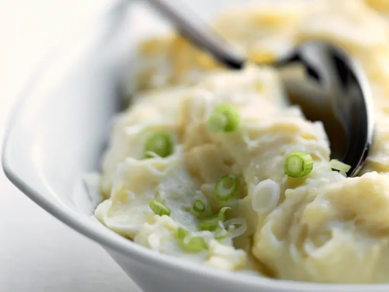 Kartoffelbrei mit Lauchzwiebeln