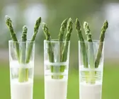 Grüner Spargel mit Estragon-Zitronen-Dip