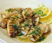Calamari vom Grill mit Petersilie