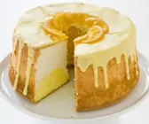 Engelskuchen mit Orange (Angel Food Cake)