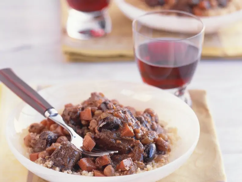Ragout vom Rind mit Rotwein