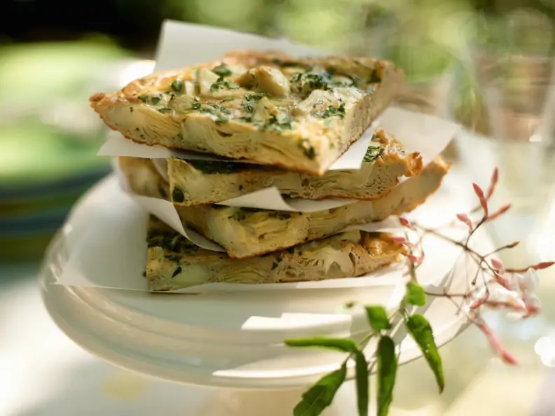 Fritatta mit Artischocke