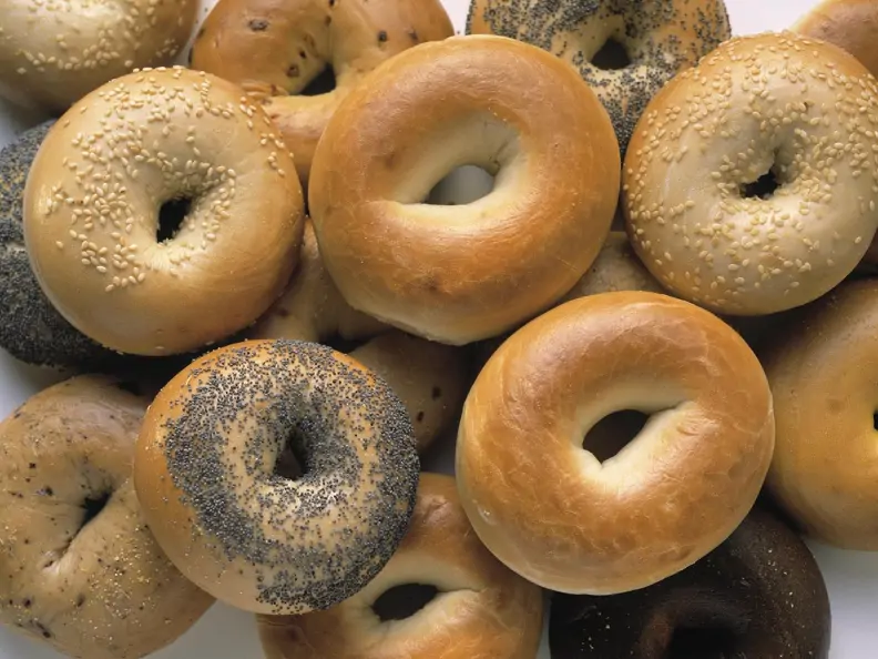Verschiedene Bagels