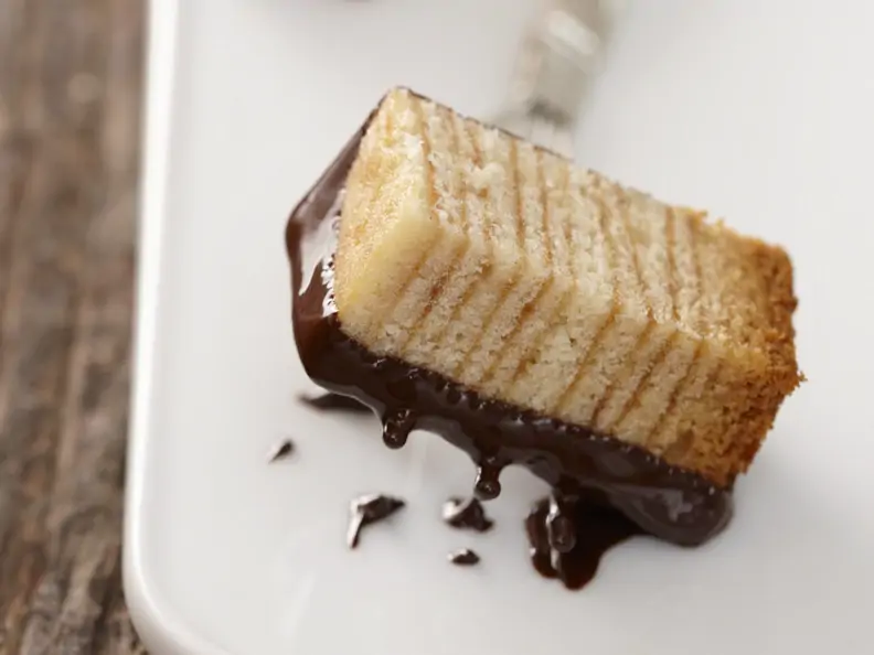 Baumkuchen mit Schokoladenglasur