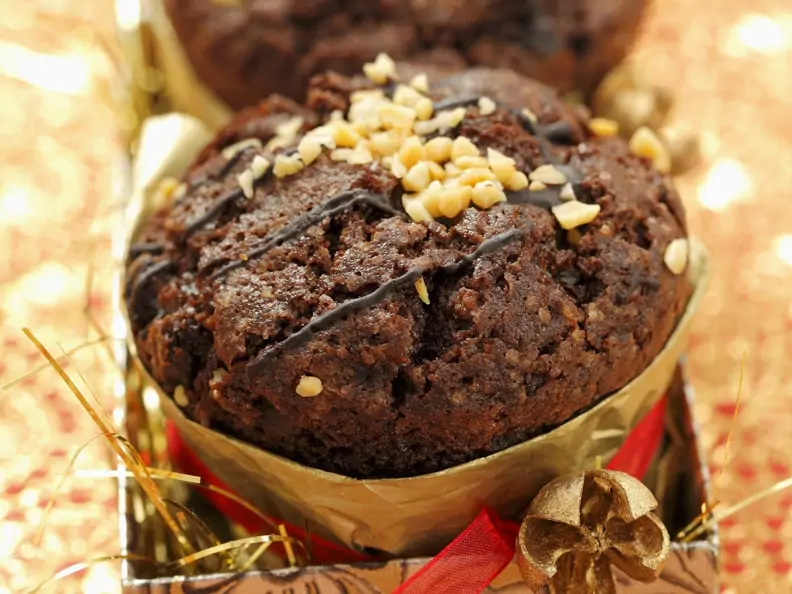 Weihnachtliche Schokomuffins