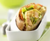 Ciabatta mit Curry-Garnelen