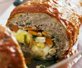 Italienischer Hackbraten mit Füllung