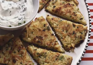 Rösti mit Ziegenfrischkäse