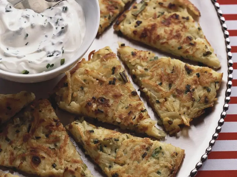 Rösti mit Ziegenfrischkäse