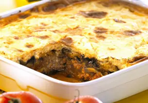 Auberginen-Hackfleisch-Auflauf (Moussaka)