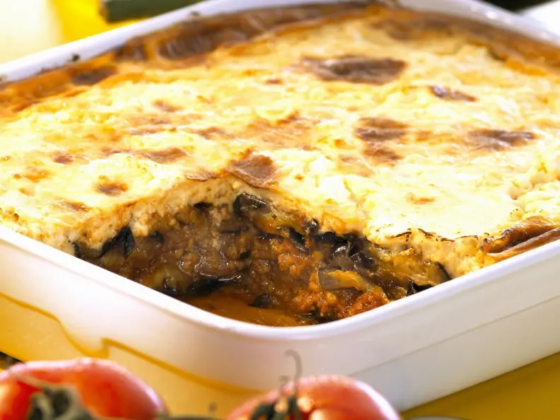 Auberginen-Hackfleisch-Auflauf (Moussaka)