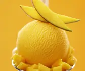 Fruchtiges Mango-Sorbet